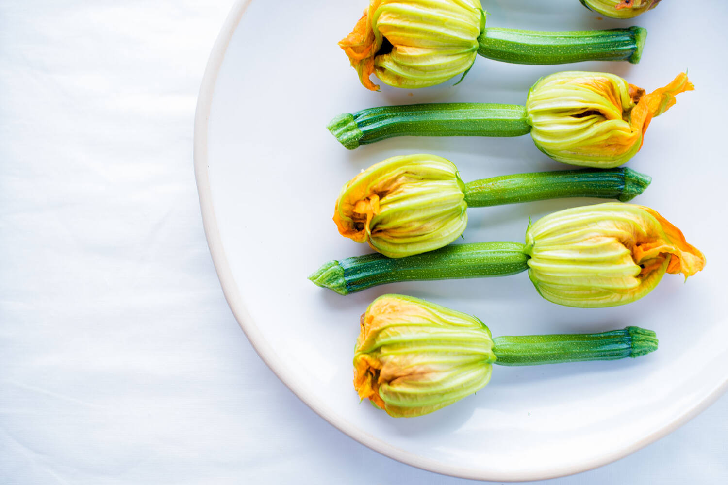 Courgette bloem stuk 2